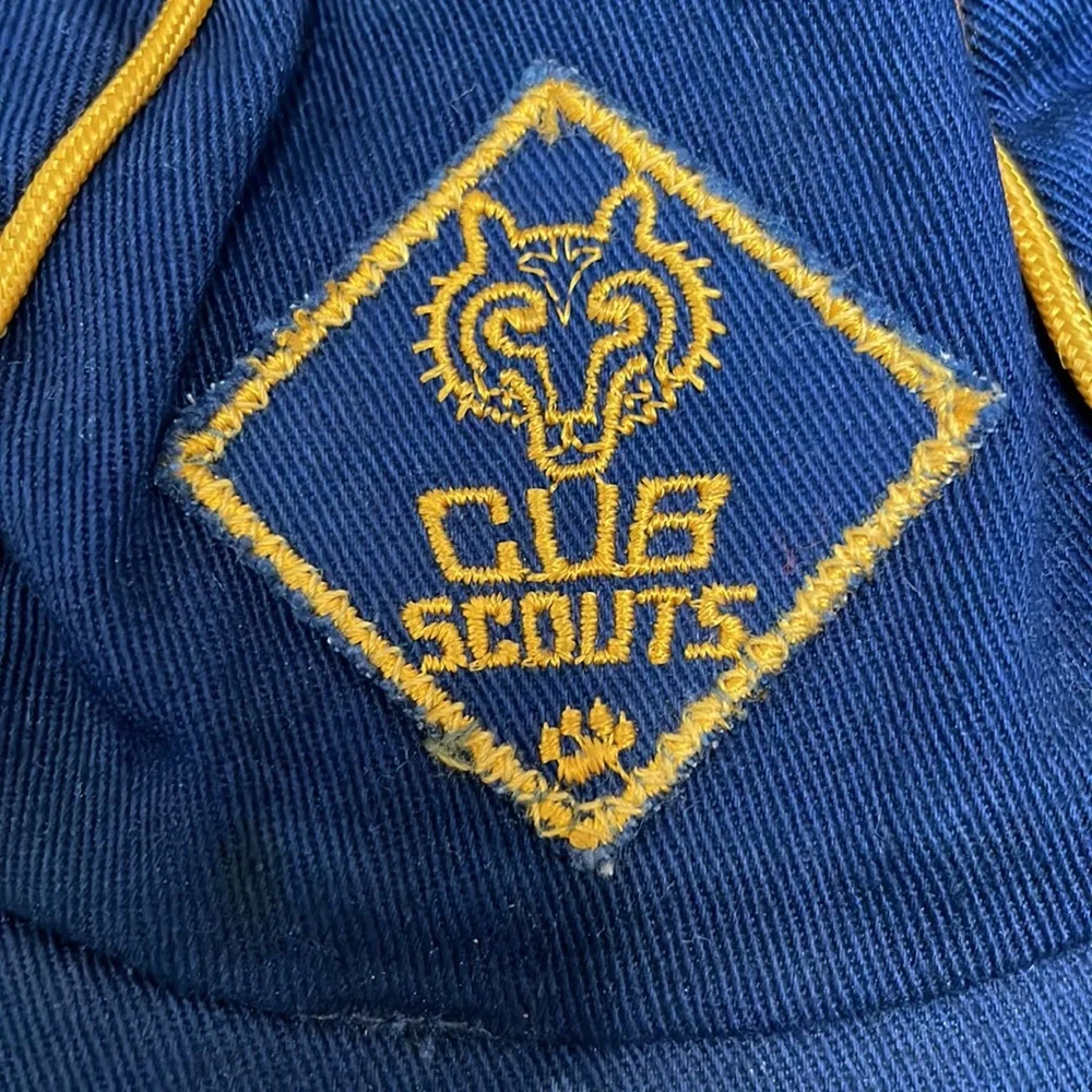 Vintage boy’s blue Cub Scouts uniform hat